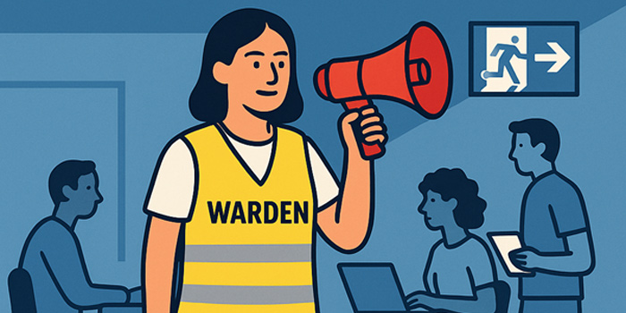 The warden wears runners: emergency roles in a casual workplace